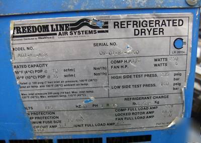 Freedom line refrigerator dryer 