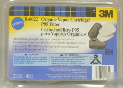 3M organic vapor cartridge/ P95 filter r-6022