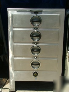 Toastmaster stainless steel 4 drawer hot food server