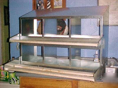 New (12X6PK) metal chicken nesting box: coop chix layer