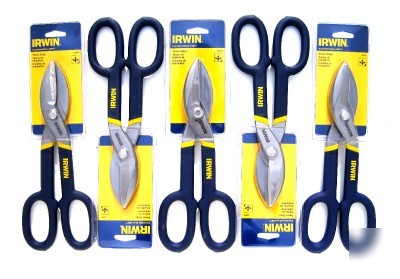 New 5 pack irwin tinner snips 22010 10