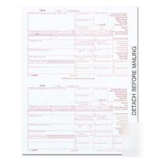 Tax/1099 misc income 5-1/2 x 8 carbonless 24 continu
