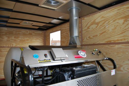 Trailer mounted hot water pressure washer, washers