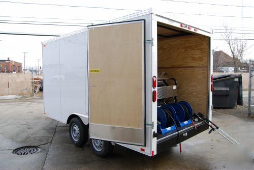 Trailer mounted hot water pressure washer, washers