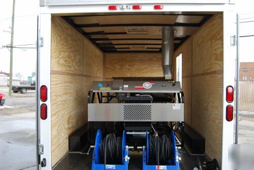 Trailer mounted hot water pressure washer, washers