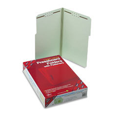 Smead 2FASTENER graygreen pressboard folders
