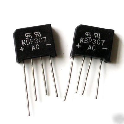 10PCS,KB307 3A 1000V glass passivated bridge rectifie