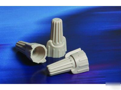 Tan winged wire nuts - connectors 5000 pcs 