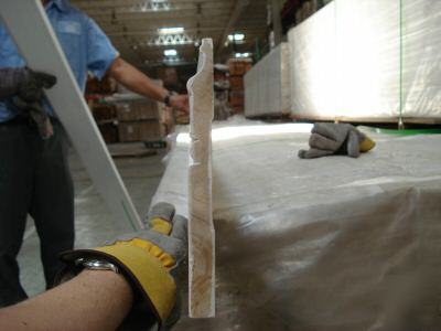 7 1/4 primed poplar beaded base molding wood moulding