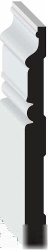 7 1/4 primed poplar beaded base molding wood moulding