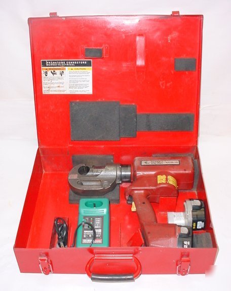 Burndy battery cable crimper batool BAT750 14V set n/r