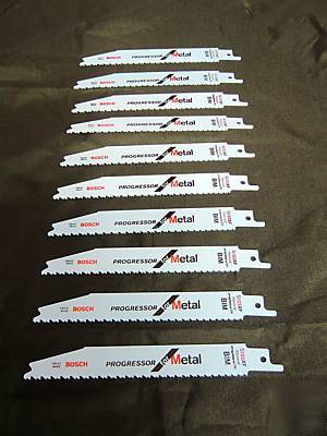 Pack of 10 bosch S123XF recip. (sabre) metal saw blades