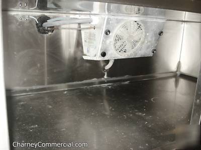 Refrigerated buffet serving table with sneeze gaurd 96