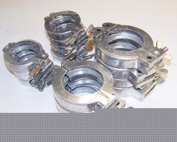 16 mdc/norcal industrial vacuum bellow clamps NW50/NW40