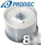 50 prodisc 8X dvd+r silver shiny blank dvdr disk media