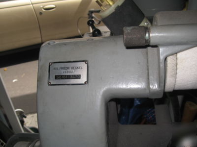 Deckel so single lip tool grinder - 220 volt 3 ph. 