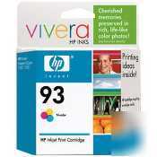 Hp 93 tri-color inkjet print cartridge with vivera