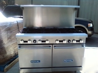 Royal range 8 burner with double ovens 48