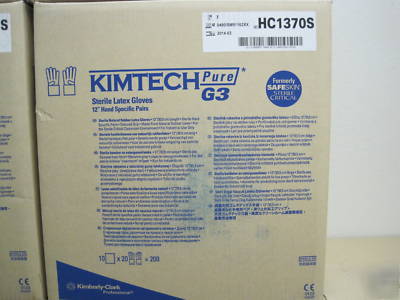 Case kimberly clark kimtech G3 latex gloves HC1370S SZ7