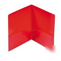 Esselte twin-pocket polypropylene portfolio, red - 5...
