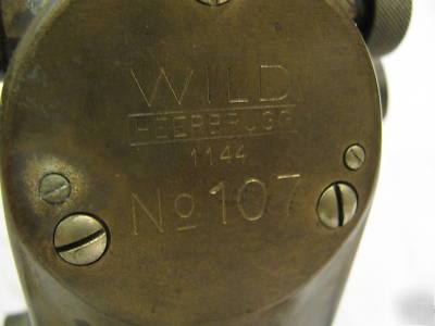 Antique brass wild heerbrugg 1144 goniometer umbria