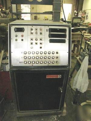 Nc milling machine with hydrolic pump and tape writer