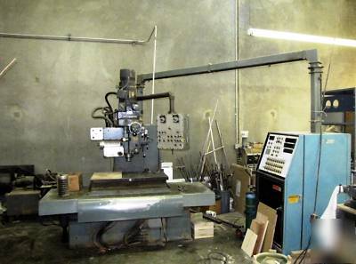 Nc milling machine with hydrolic pump and tape writer
