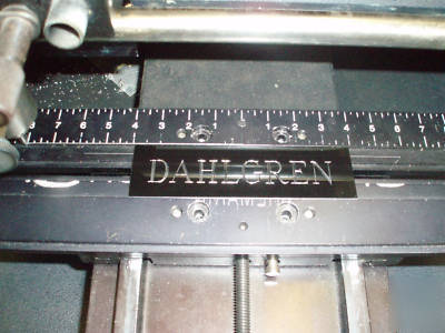 Dahlgren engraving machine wizzard xl computer engraver