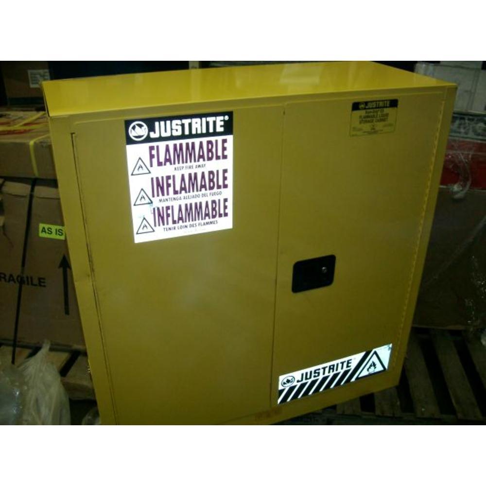 Justrite 893000 30 gallon safety cabinet manual 2 door