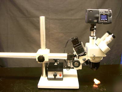 Meiji microscope emtr-2 trinocular 10X/30X nikon camera