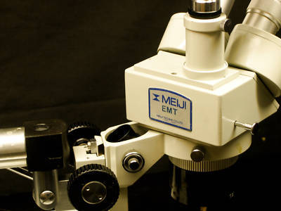 Meiji microscope emtr-2 trinocular 10X/30X nikon camera