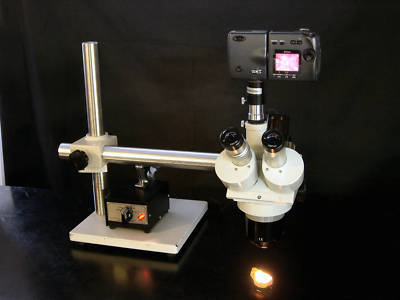 Meiji microscope emtr-2 trinocular 10X/30X nikon camera