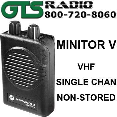 New motorola vhf minitor v 5 fire ems voice 1 ch pager
