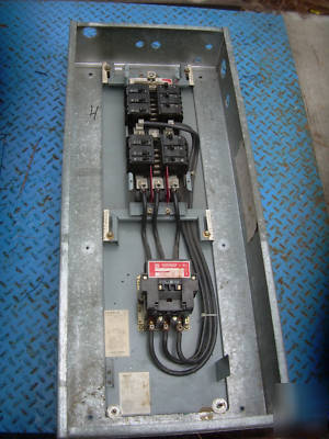Square d split bus panel w/ 100 amp lighting contactor