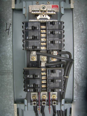 Square d split bus panel w/ 100 amp lighting contactor