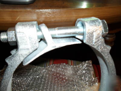Lot of 8 honeywell large hose clamps 9 3/4 round