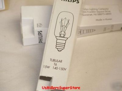 Philips 15T6 tubular bulbs 140V/150V qty:7