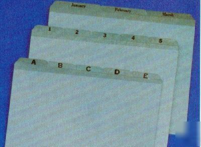 Vertical file guide legal daily 1-31