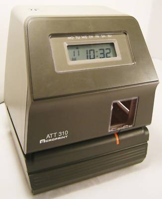Acroprint digital time clock recorder att 310 