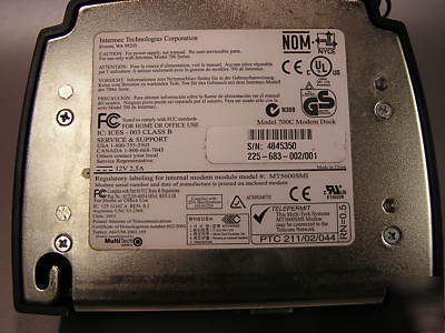 Intermec 700 740/741/750/751/760/761 single bay cradle 