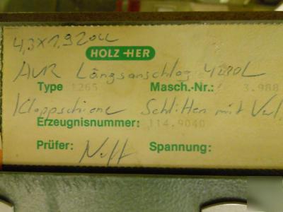 Holz-her 1265 super cut panel saw