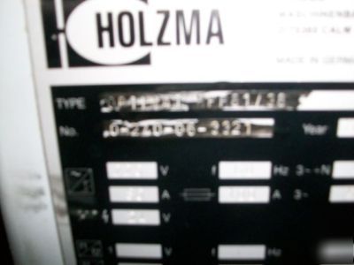 1999 holzma horizontal beam saw