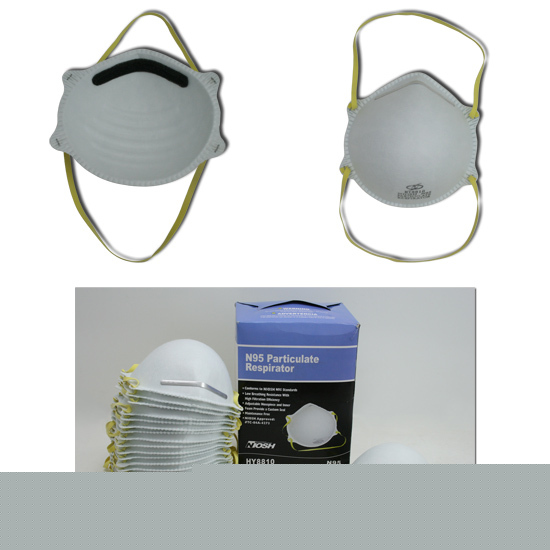 20 N95 particulate respirators w/adjustable nosepiece