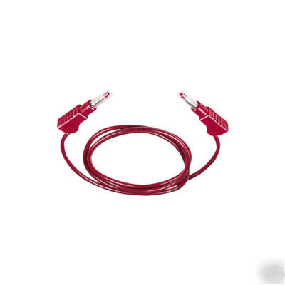 4MM retractable stackable test leads red x 1