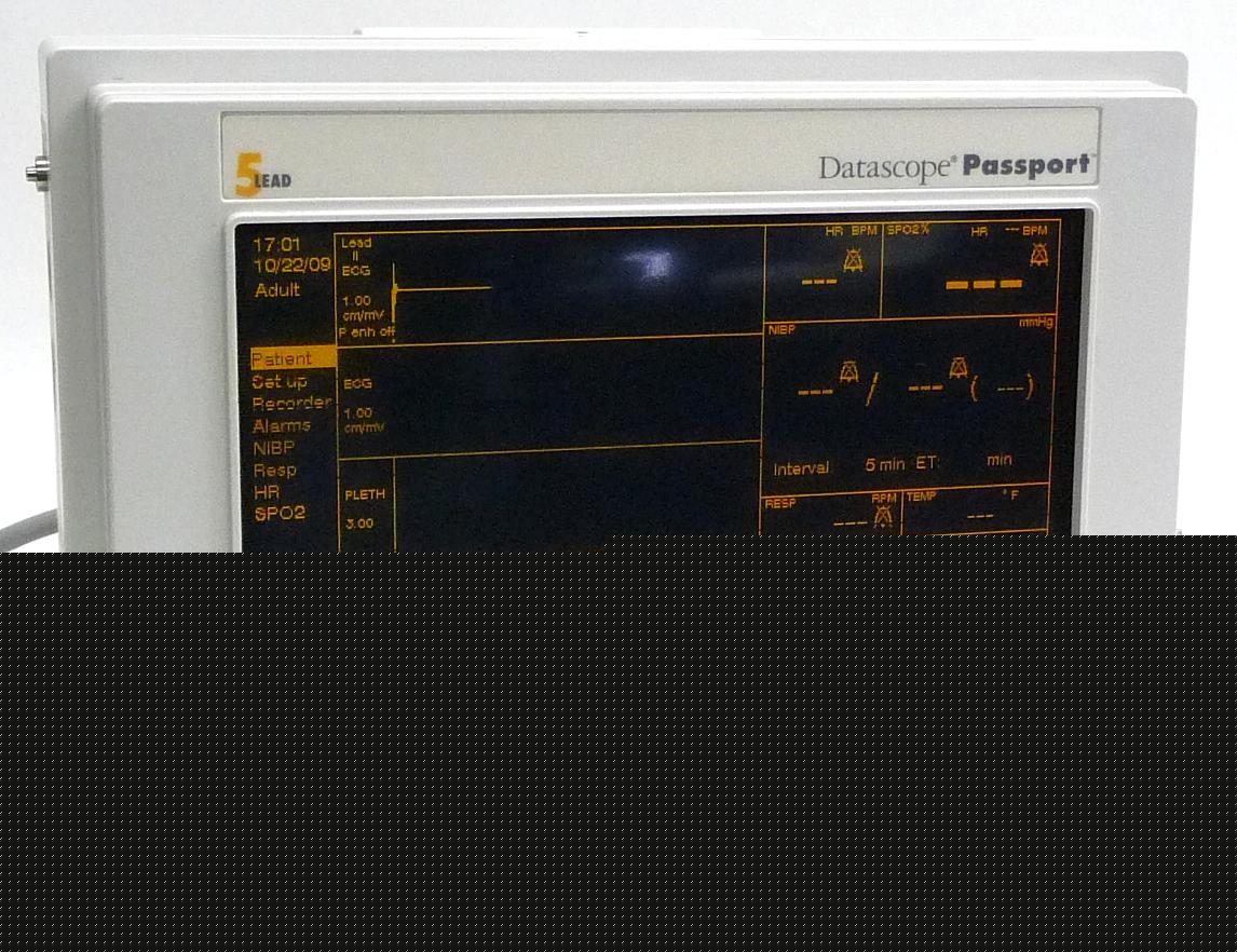 Datascope passport el 5-lead patient monitor ecg ekg 