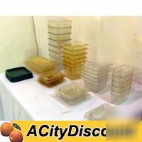 43PC assorted restaurant food containers pans & lids