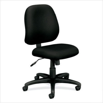 Basyx adjustable gray fabric task chair