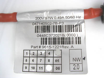 Mks hps vacuum heater jacket 9615 9699 lot 200 v