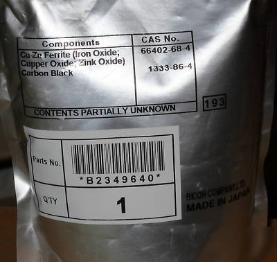 Ricoh developer B2349640 black - MP9000,1110,1135/more