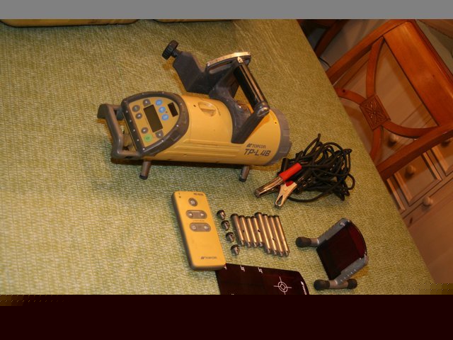 Topcon tp-L48 red beam pipe laser TPL48 w/case wow 